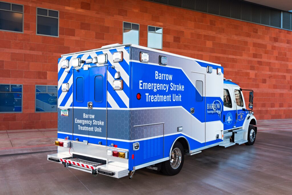 The Barrow Emergency Stroke Treatment Unit brings stroke care curbside via a specially equipped and staffed ambulance