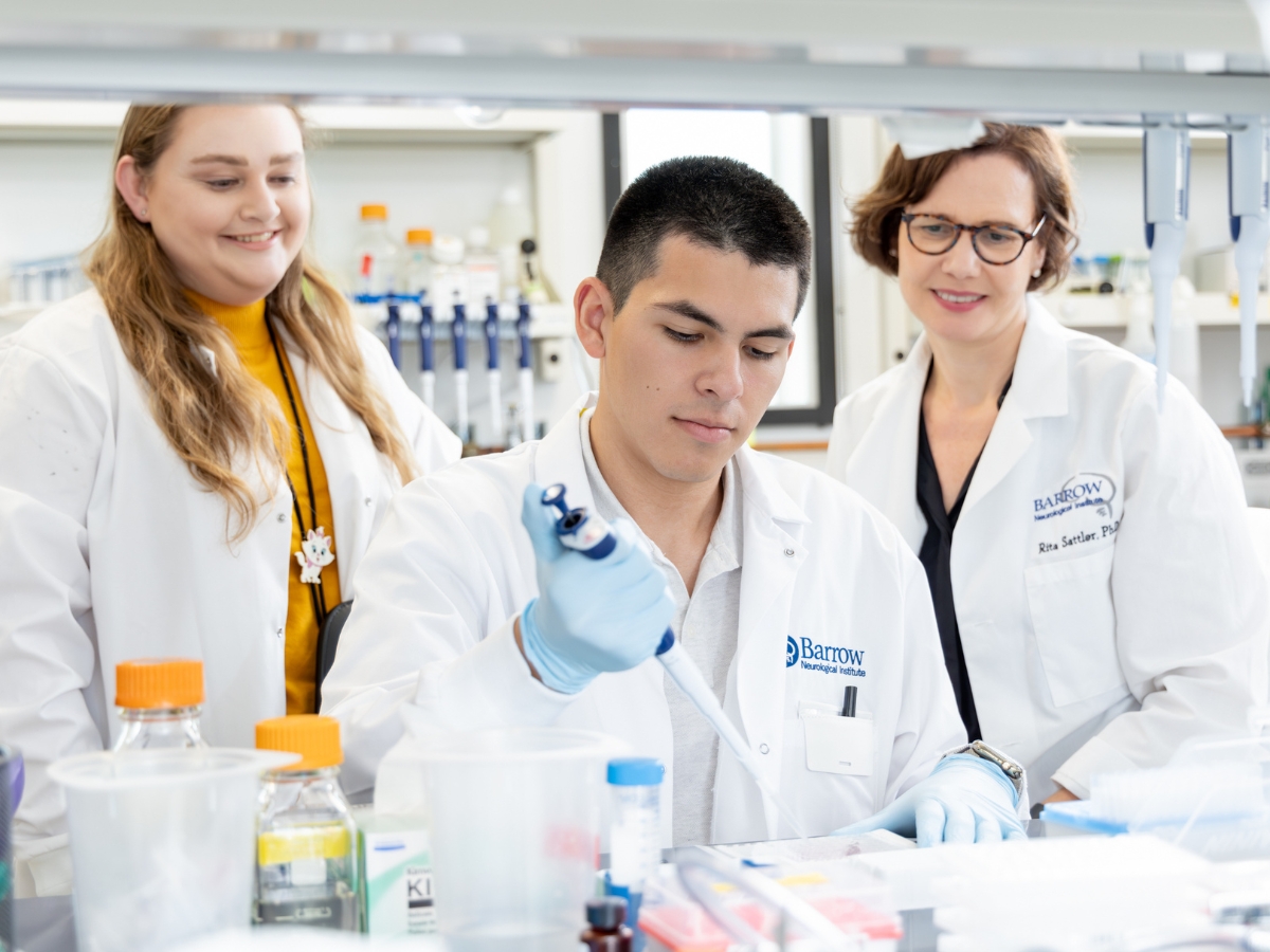 Barrow Researchers in the Lab